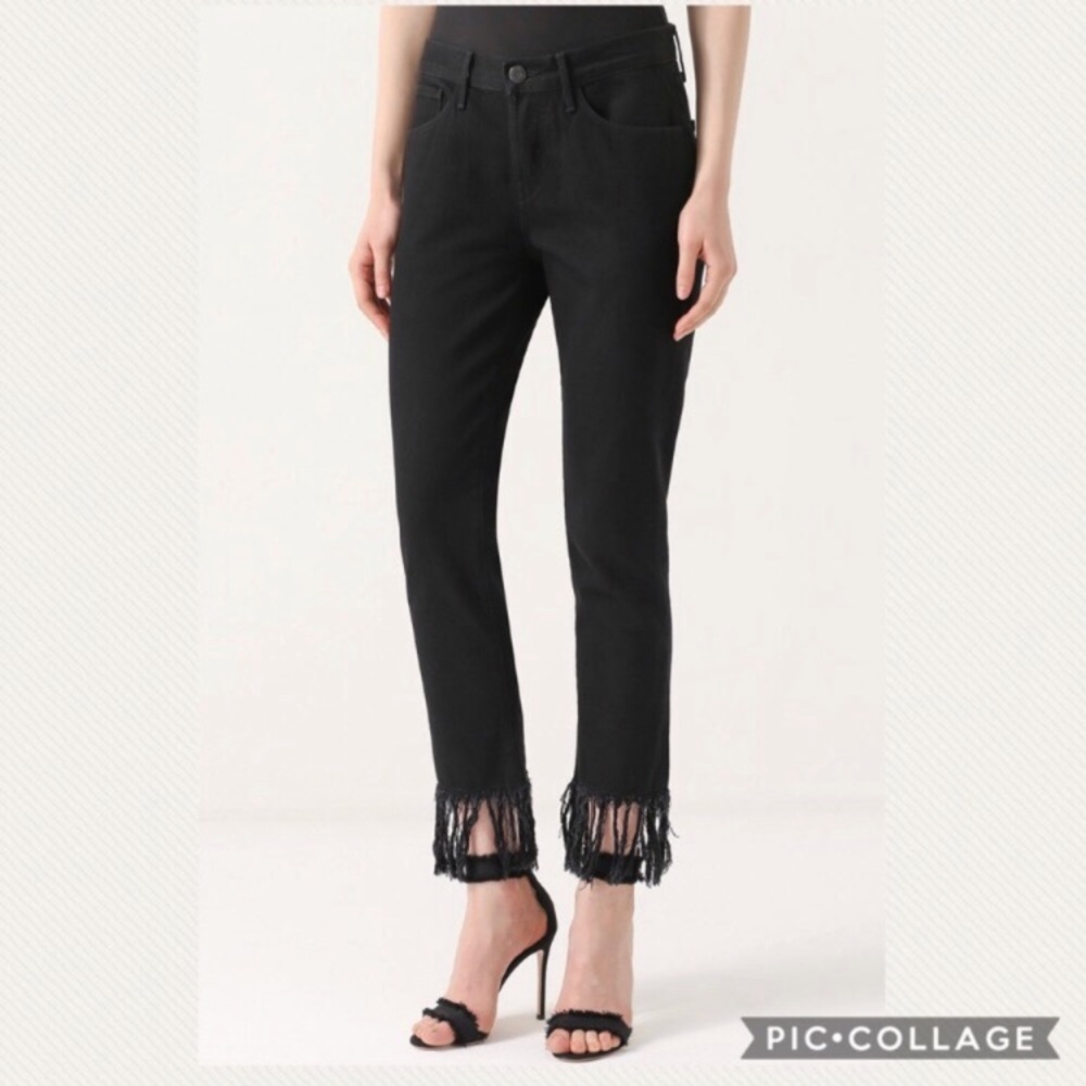 3x1 WM3 Fringe Crop Jeans In Mamba